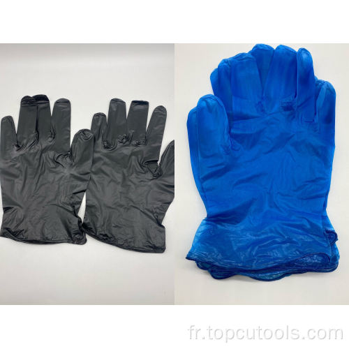 Gants en vinyle PVC jetables à sens unique sans poudre